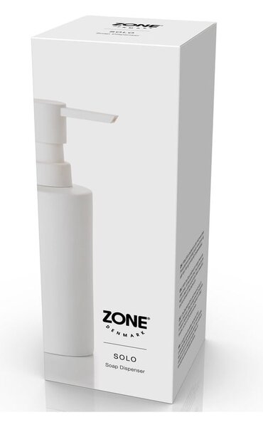 Biały ceramiczny dozownik do mydła 250 ml Solo − Zone