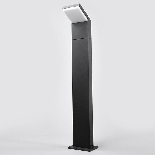 Słupek oświetleniowy LED Yolena Arcchio, czarny, aluminium, nowoczesny