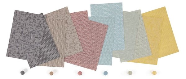 Brązowoszara mata stołowa Tiseco Home Studio Chevron, 45x30 cm