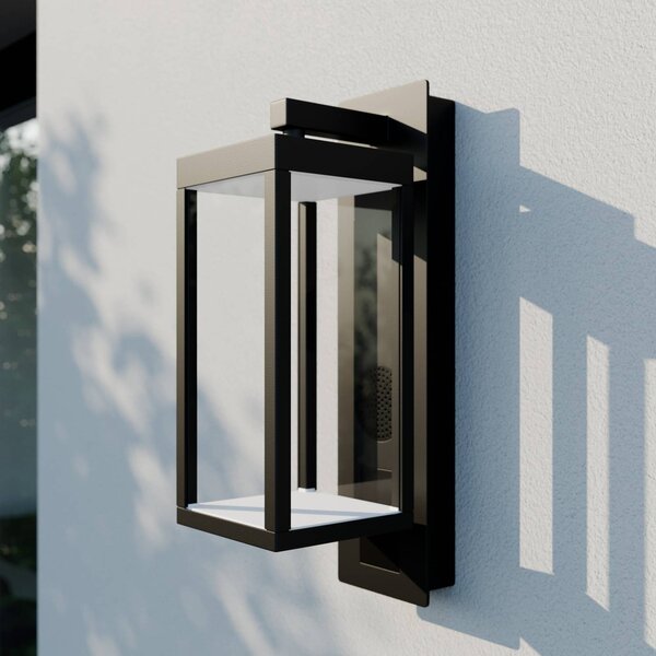 Kinkiet zewnętrzny LED Ferdinand Lucande, czarny, aluminium, nowoczesny