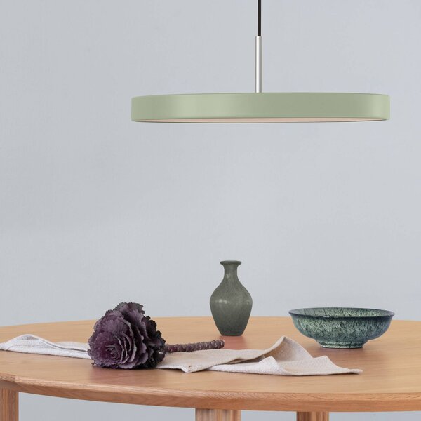 UMAGE Lampa wisząca Asteria Medium, możliwość ściemniania, zielony, salon / jadalnia, aluminium, design