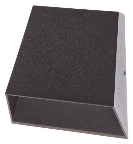 Kinkiet zewnętrzny LED Hanno Lucande, czarny, aluminium, nowoczesny
