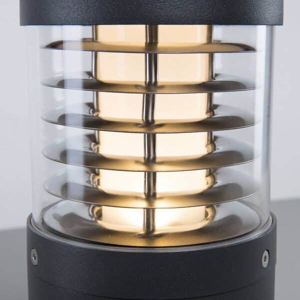 Lampa ogrodowa stojąca Lucius Lucande, czarny, aluminium, nowoczesny