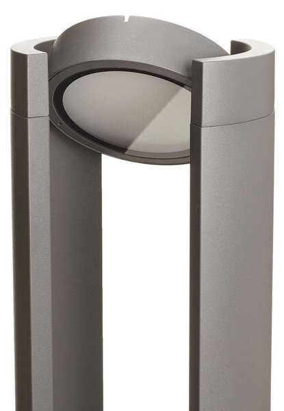 Słupek oświetleniowy LED DYLEN Lucande, czarny, aluminium, nowoczesny