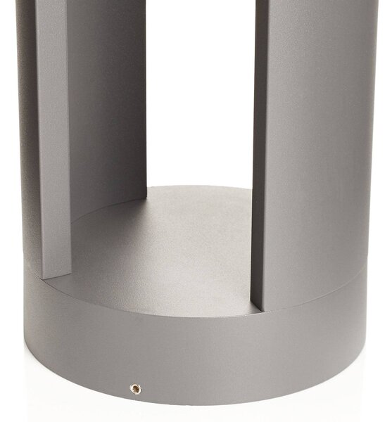 Słupek oświetleniowy LED DYLEN Lucande, czarny, aluminium, nowoczesny