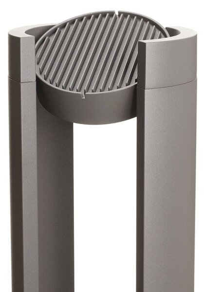 Słupek oświetleniowy LED DYLEN Lucande, czarny, aluminium, nowoczesny