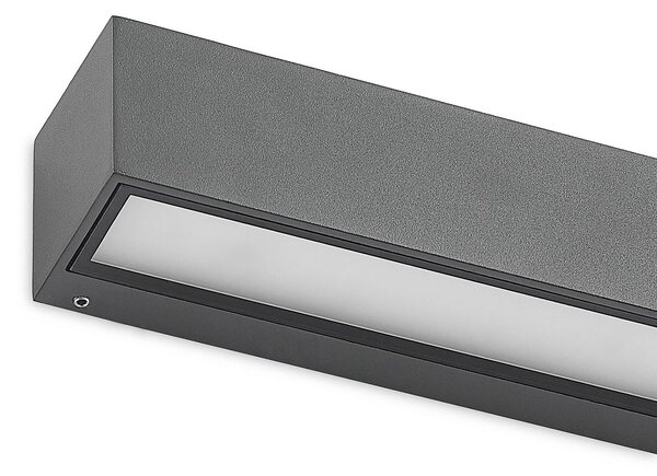 Kinkiet zewnętrzny LED Lengo Arcchio, czarny, aluminium, nowoczesny