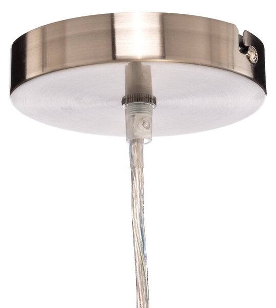Lampa wisząca Sebatin Lindby, możliwość ściemniania, kremowy / amber, kuchnia, tkanina / materiał / jedwab, nowoczesny