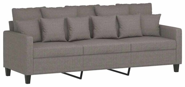 Sofa 3-osobowa, kolor taupe, 180 cm, tapicerowana tkaninÄ