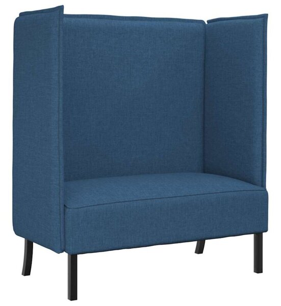 Sofa z wysokim oparciem niebieski 109 x 56 x 121 cm tkanina