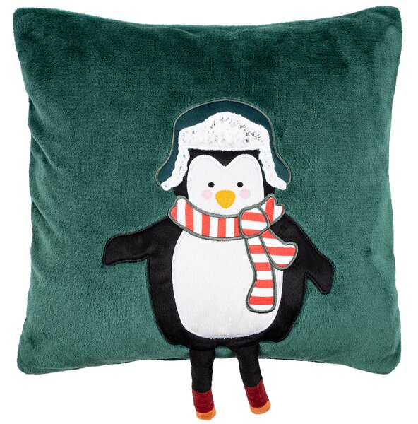 4Home Świąteczna poszewka na poduszkę Penguin, 40 x 40 cm