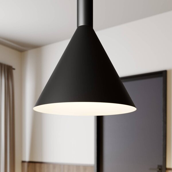 Lampa wisząca Tadej Arcchio, możliwość ściemniania, czarny, salon / jadalnia, metal, nowoczesny