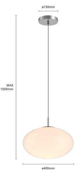 Lampa wisząca szklana Sonika Lindby, możliwość ściemniania, salon / jadalnia