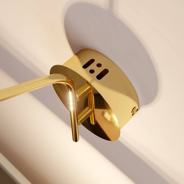 Kinkiet LED Hayley Lucande, przezroczysty / transparentny, salon / jadalnia, szkło, nowoczesny