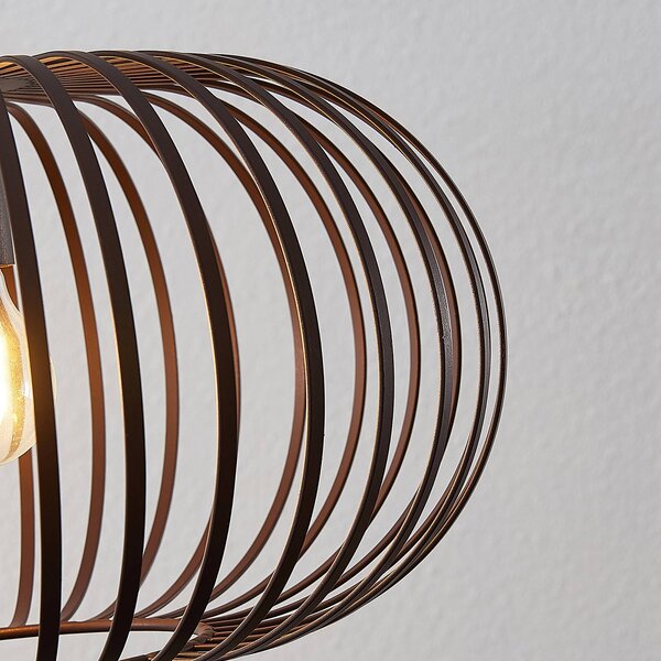 Lampa wisząca Nahele Lindby, możliwość ściemniania, salon / jadalnia, metal, vintage