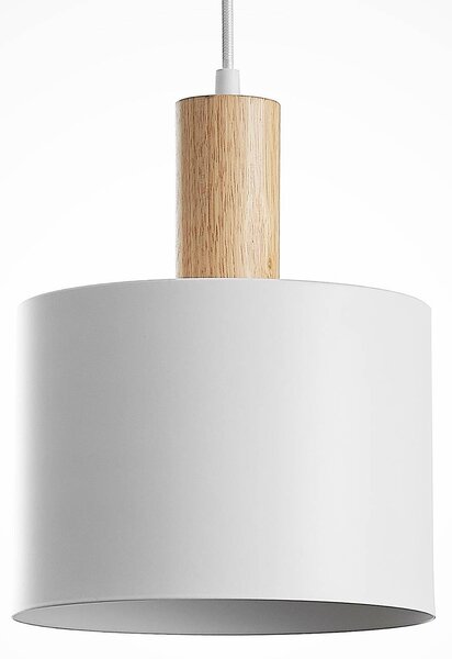Lampa wisząca Kadir Lindby, możliwość ściemniania, biały / opal, salon / jadalnia, metal, nowoczesny