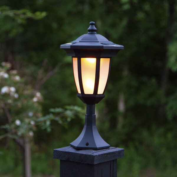 STAR TRADING Lampa solarna LED Flame, 4 w 1, czarna Flame, czarny, tworzywo sztuczne