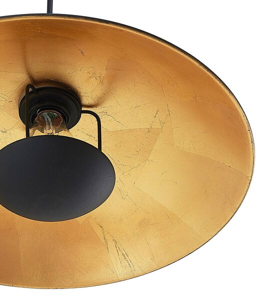 Lampa wisząca Narisara Lindby, możliwość ściemniania, czarny, salon / jadalnia, metal, nowoczesny