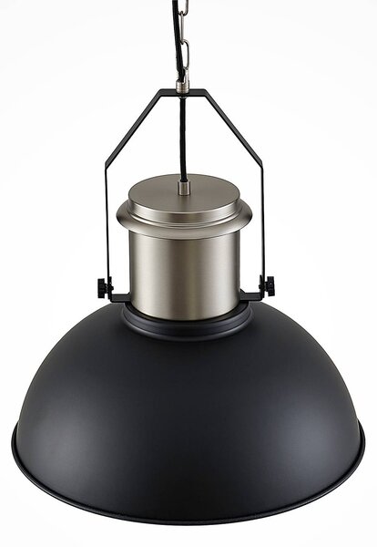 Lampa wisząca Freitjof Lindby, możliwość ściemniania, czarny, salon / jadalnia, metal, industrialny