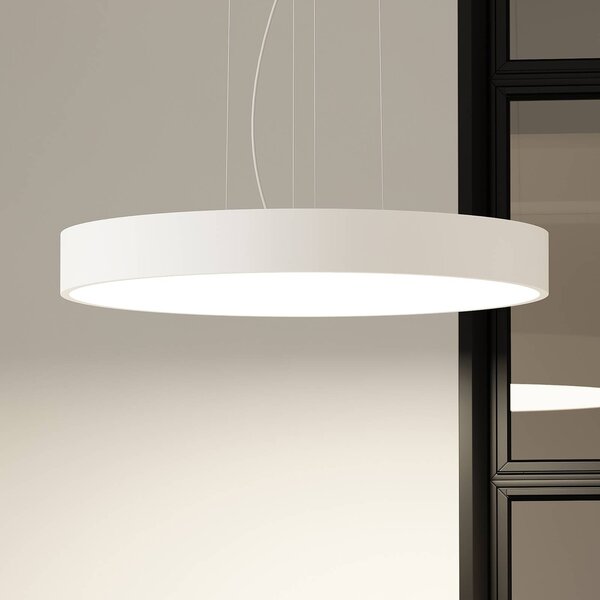Lampa wisząca Noabelle Arcchio, możliwość ściemniania, biały / opal, kuchnia, metal, nowoczesny