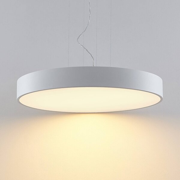 Lampa wisząca Noabelle Arcchio, możliwość ściemniania, biały / opal, kuchnia, metal, nowoczesny