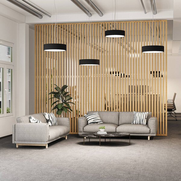 Lampa wisząca Noabelle Arcchio, możliwość ściemniania, czarny, kuchnia, metal, nowoczesny