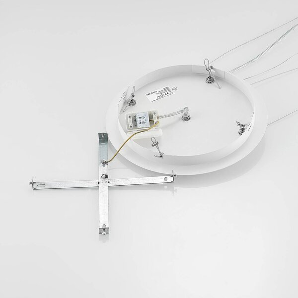 Lampa wisząca Noabelle Arcchio, możliwość ściemniania, biały / opal, kuchnia, metal, nowoczesny