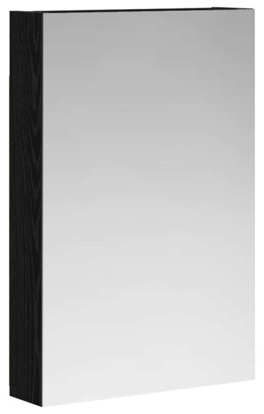 Szafka z lustrem do łazienki czarny dąb 40 x 10,5 x 60,5 cm