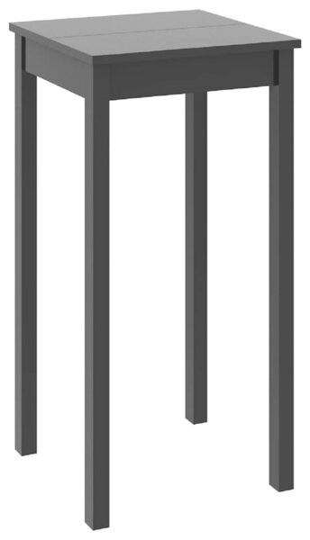 Stolik barowy z mdf, czarny, 55 x 55 x 107 cm