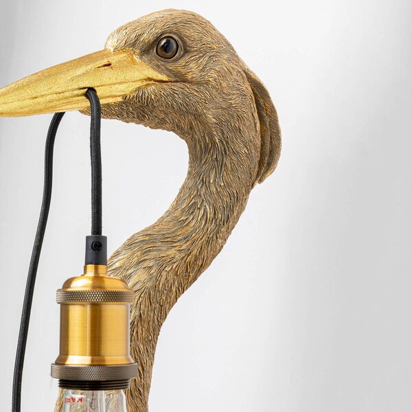 KARE Kinkiet Animal Heron, mosiężny / złoty, salon / jadalnia, tworzywo sztuczne