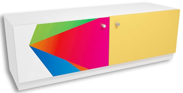 Komoda dla dziecka z kolorową grafiką Elif 7X - 3 kolory