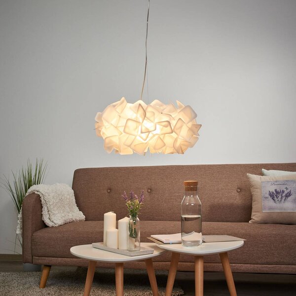 Slamp Lampa wisząca designerska CLIZIA, możliwość ściemniania, biały / opal, salon / jadalnia, tworzywo sztuczne, design