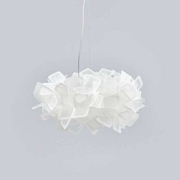 Slamp Lampa wisząca designerska CLIZIA, możliwość ściemniania, biały / opal, salon / jadalnia, tworzywo sztuczne, design