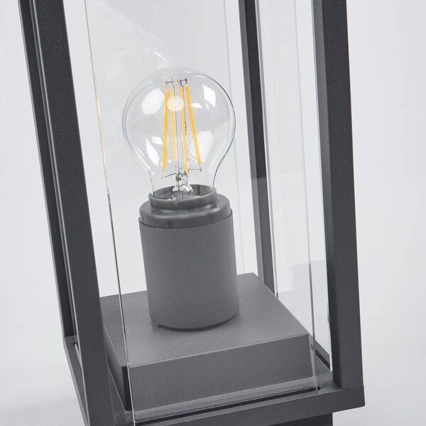 Lampa ogrodowa stojąca Annalea Lucande, możliwość ściemniania, czarny, aluminium, nowoczesny