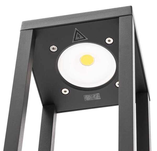 Lampa ogrodowa stojąca Carlota Lucande, czarny, aluminium, nowoczesny