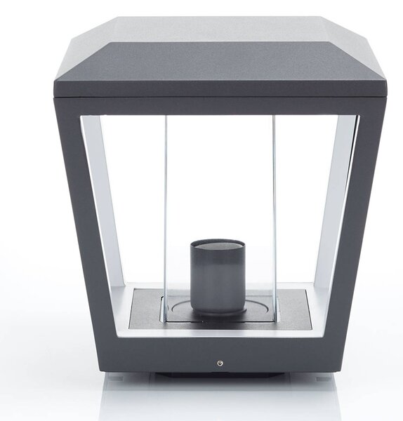 Lampa ogrodowa stojąca Dunia Lucande, możliwość ściemniania, czarny, aluminium, nowoczesny