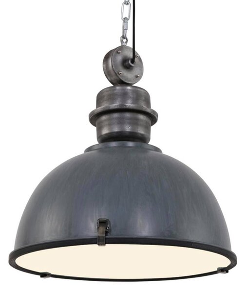 Steinhauer Lampa wisząca Bikkel XXL, możliwość ściemniania, aluminiowy / szary / cynkowy, salon / jadalnia, metal, industrialny