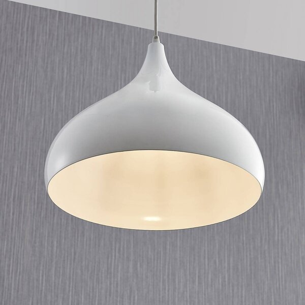 Lampa wisząca Ritana Lindby, możliwość ściemniania, biały / opal, salon / jadalnia, aluminium, nowoczesny