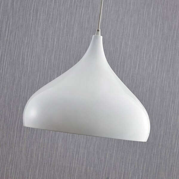 Lampa wisząca Ritana Lindby, możliwość ściemniania, biały / opal, salon / jadalnia, aluminium, nowoczesny