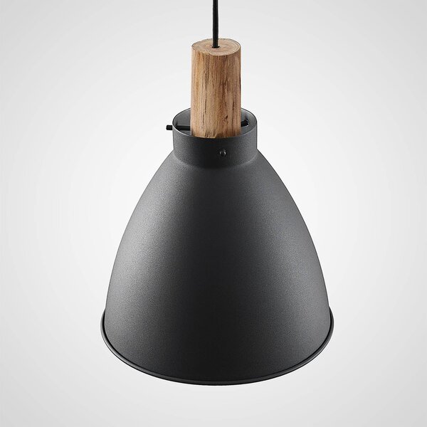 Lampa wisząca Trebale Lindby, możliwość ściemniania, czarny, salon / jadalnia, metal, skandynawski
