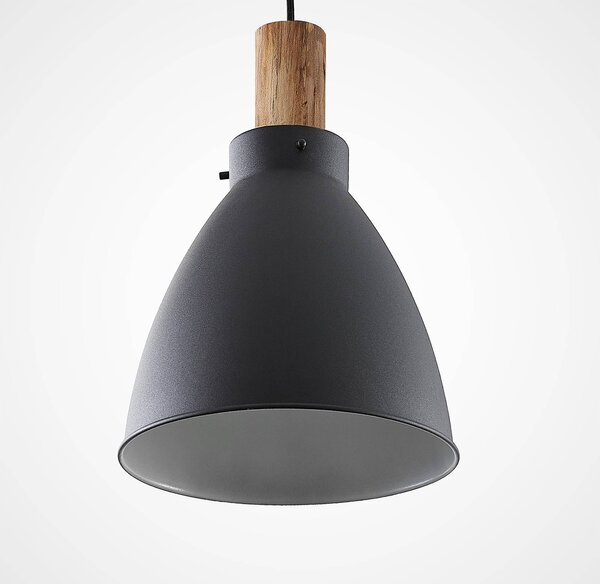 Lampa wisząca Trebale Lindby, możliwość ściemniania, czarny, salon / jadalnia, metal, skandynawski