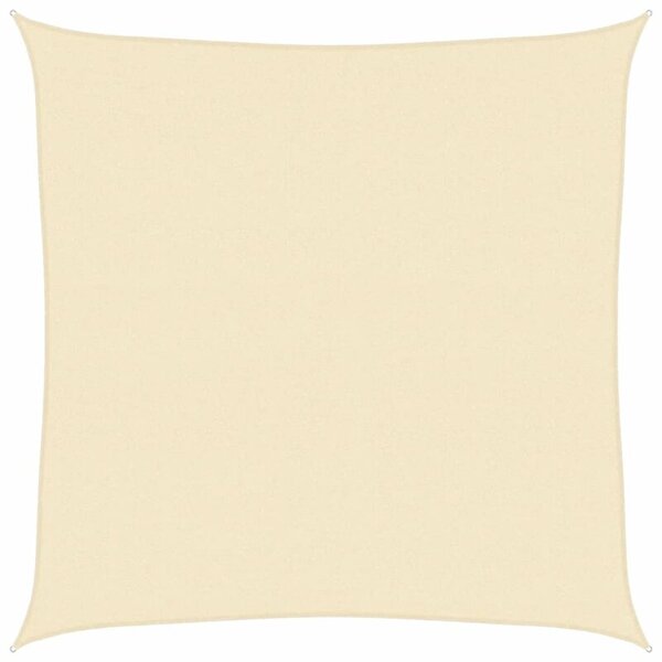 Żagiel przeciwsłoneczny, 160 g/m², kremowy, 4,5x4,5 m, hdpe