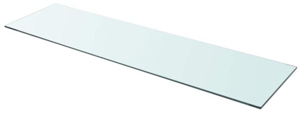 Szklany, bezbarwny panel, 110x30 cm