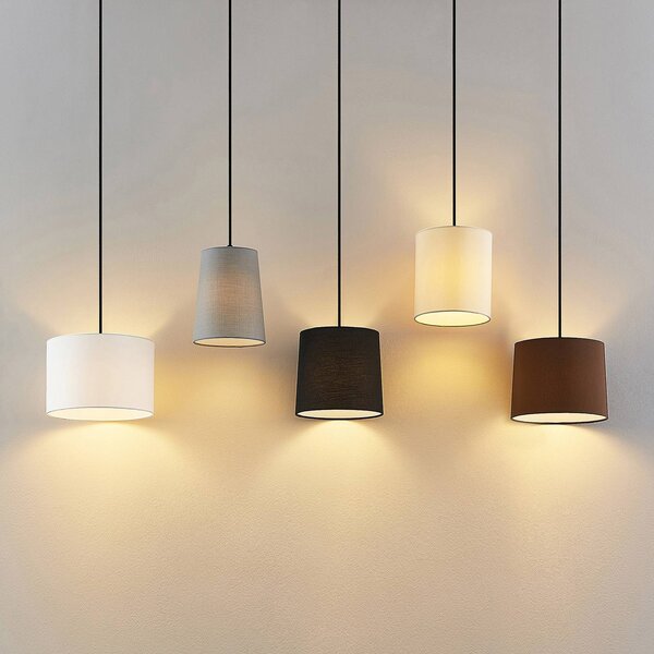 Lampa wisząca Amilia Lindby, możliwość ściemniania, jasne drewno, salon / jadalnia, drewno, nowoczesny