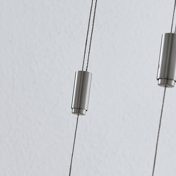 Lampa wisząca Marija Lucande, możliwość ściemniania, mosiężny / złoty, salon / jadalnia, metal, nowoczesny