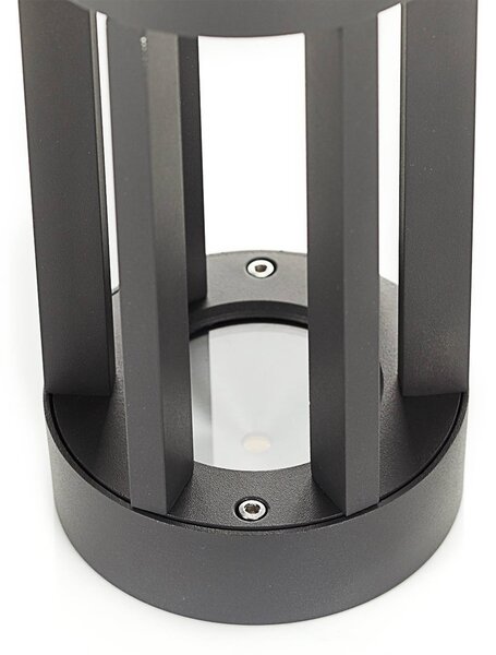 Lampa ogrodowa stojąca Jordis Lindby, czarny, aluminium, nowoczesny