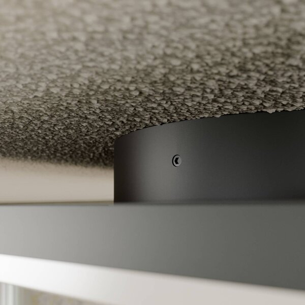 Kwadratowa lampa sufitowa zewnętrzna LED Henni Lucande, aluminiowy / szary / cynkowy, nowoczesny