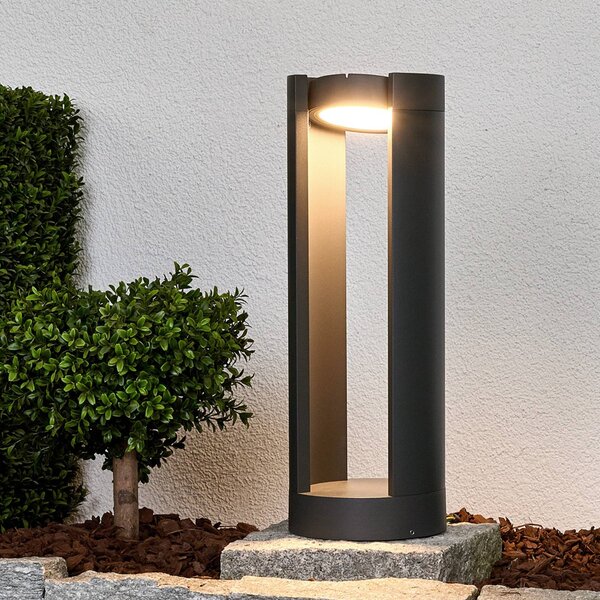 Lampa ogrodowa stojąca DYLEN Lucande, czarny, aluminium, nowoczesny