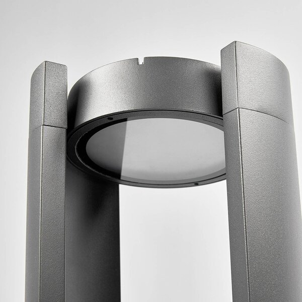 Lampa ogrodowa stojąca DYLEN Lucande, czarny, aluminium, nowoczesny