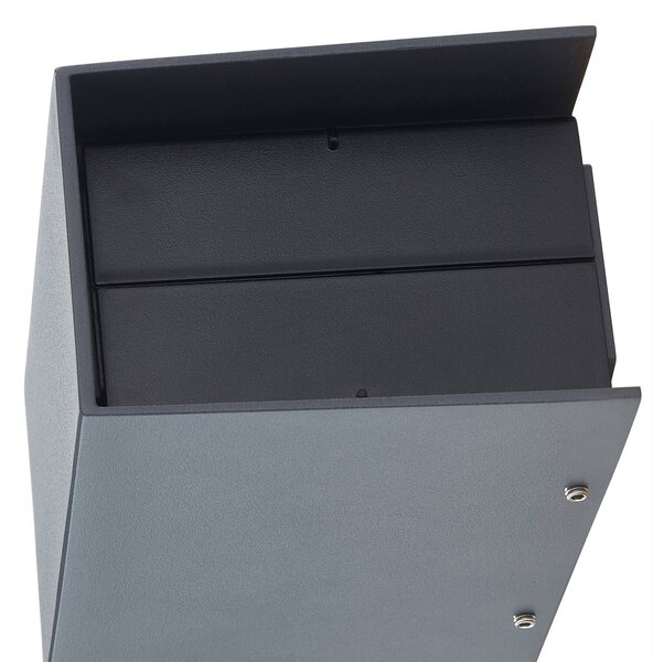 Kinkiet zewnętrzny LED Kimian Lucande, czarny, aluminium, nowoczesny
